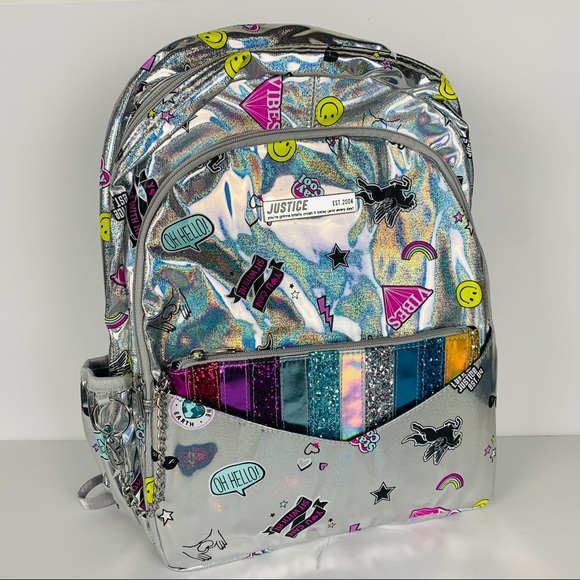 justice clear backpack